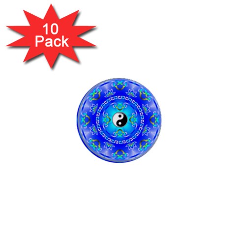 YinYang 1  Mini Button (10 pack)  from ArtsNow.com Front