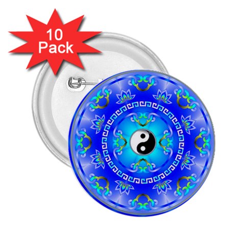YinYang 2.25  Button (10 pack) from ArtsNow.com Front