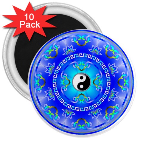 YinYang 3  Magnet (10 pack) from ArtsNow.com Front