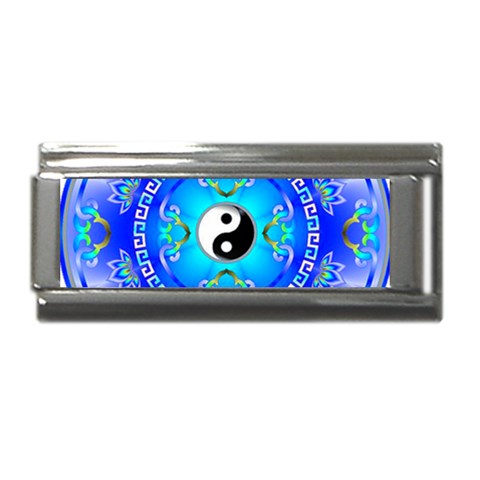 YinYang Superlink Italian Charm (9mm) from ArtsNow.com Front