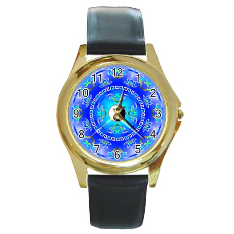 YinYang Round Gold Metal Watch from ArtsNow.com Front