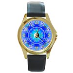 YinYang Round Gold Metal Watch