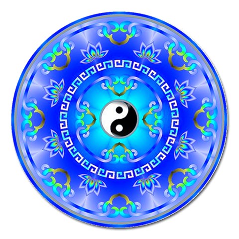 YinYang Magnet 5  (Round) from ArtsNow.com Front