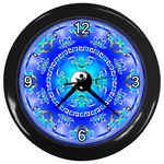 YinYang Wall Clock (Black with 4 white numbers)