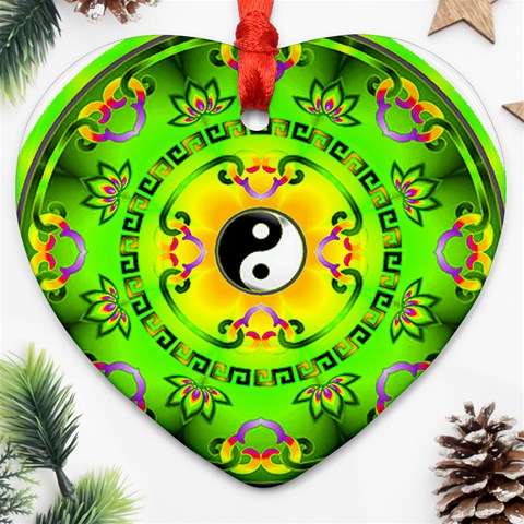 YinYang Ornament (Heart) from ArtsNow.com Front
