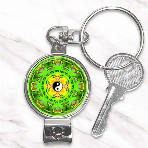YinYang Nail Clippers Key Chain from ArtsNow.com Front