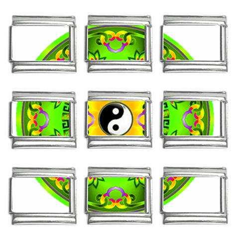 YinYang 9mm Italian Charm (9 pack) from ArtsNow.com Front