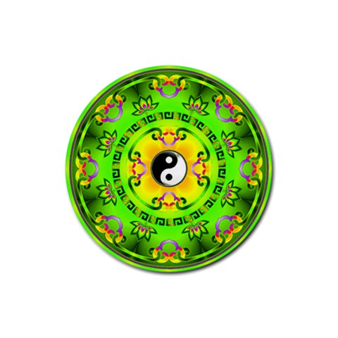 YinYang Rubber Coaster (Round) from ArtsNow.com Front