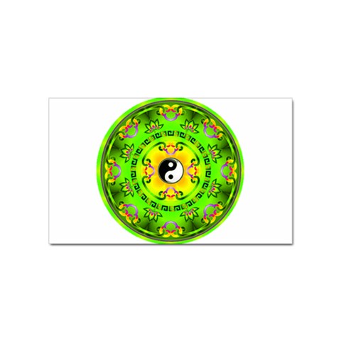 YinYang Sticker Rectangular (100 pack) from ArtsNow.com Front