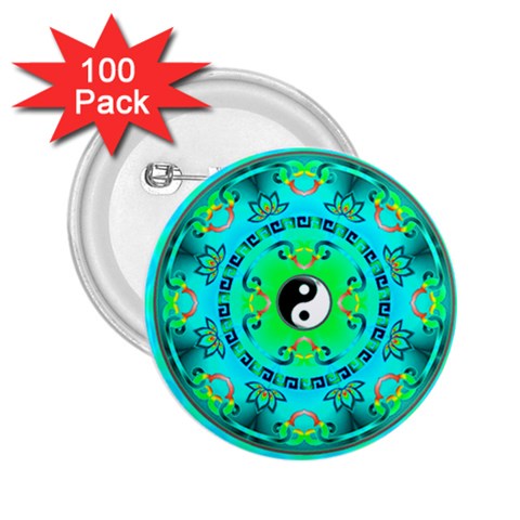 YinYang 2.25  Button (100 pack) from ArtsNow.com Front
