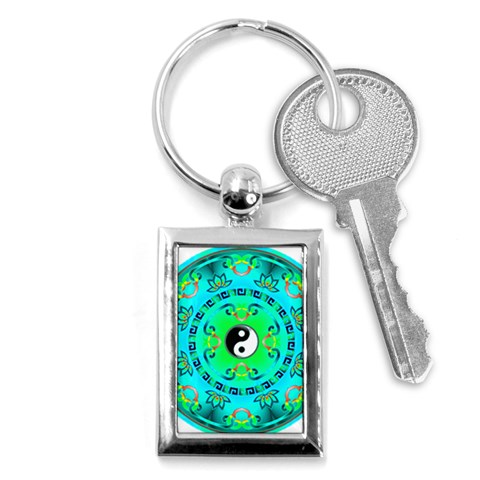 YinYang Key Chain (Rectangle) from ArtsNow.com Front
