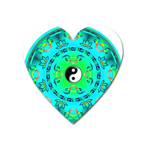 YinYang Magnet (Heart) from ArtsNow.com Front