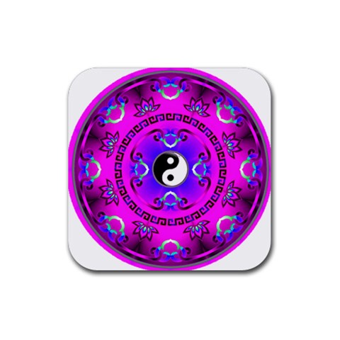 YinYang Rubber Coaster (Square) from ArtsNow.com Front
