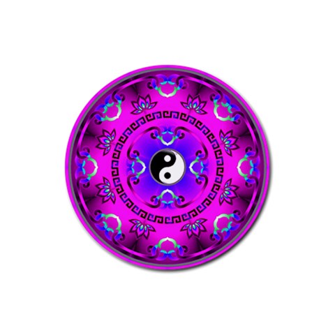 YinYang Rubber Coaster (Round) from ArtsNow.com Front