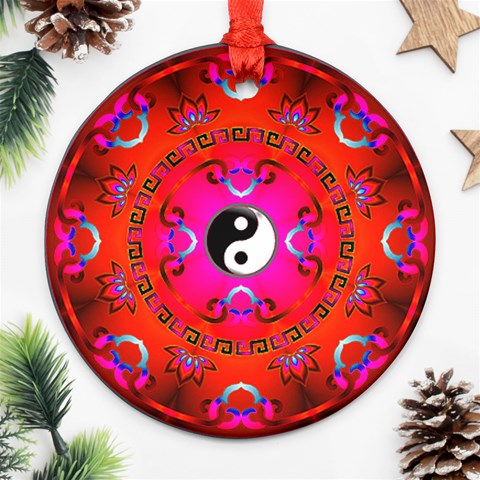 YinYang Ornament (Round) from ArtsNow.com Front