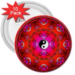 YinYang 3  Button (10 pack)