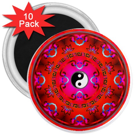 YinYang 3  Magnet (10 pack) from ArtsNow.com Front