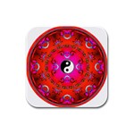 YinYang Rubber Square Coaster (4 pack)