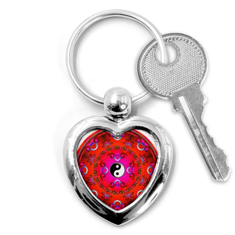 YinYang Key Chain (Heart) from ArtsNow.com Front