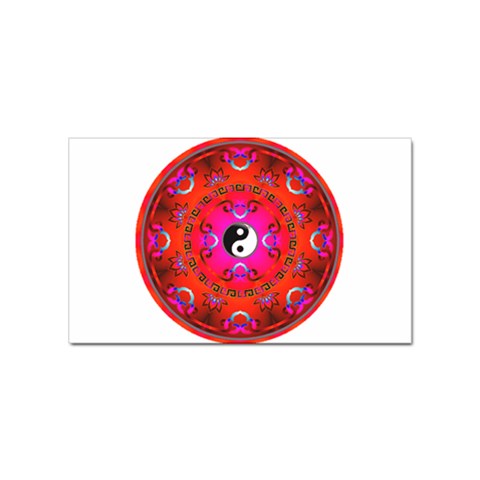 YinYang Sticker (Rectangular) from ArtsNow.com Front