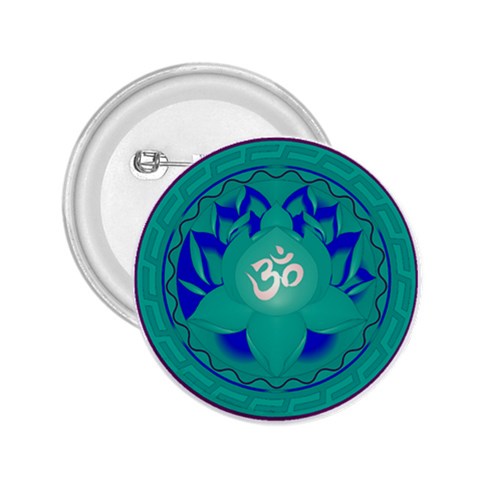 OM Lotus 2.25  Button from ArtsNow.com Front