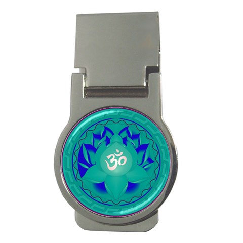 OM Lotus Money Clip (Round) from ArtsNow.com Front