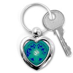 OM Lotus Key Chain (Heart)