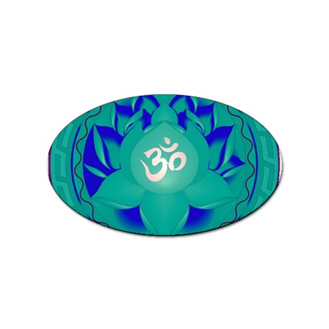 OM Lotus Sticker (Oval) from ArtsNow.com Front