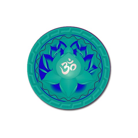 OM Lotus Magnet 3  (Round) from ArtsNow.com Front
