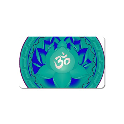 OM Lotus Magnet (Name Card) from ArtsNow.com Front