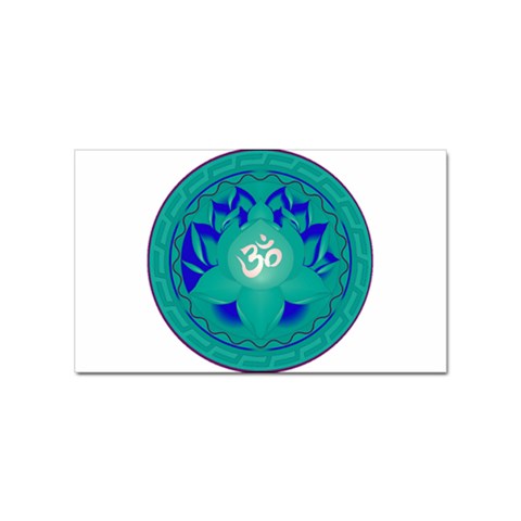 OM Lotus Sticker Rectangular (100 pack) from ArtsNow.com Front