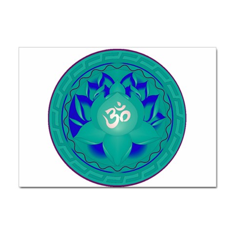 OM Lotus Sticker A4 (100 pack) from ArtsNow.com Front