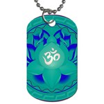 OM Lotus Dog Tag (Two Sides)