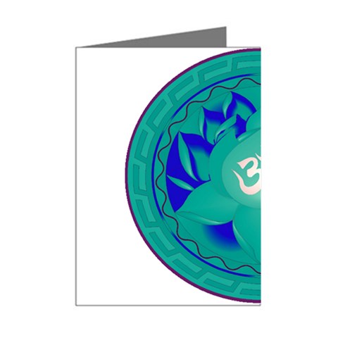 OM Lotus Mini Greeting Cards (Pkg of 8) from ArtsNow.com Right