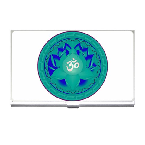 OM Lotus Business Card Holder from ArtsNow.com Front