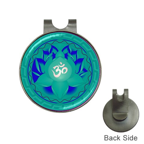 OM Lotus Golf Ball Marker Hat Clip from ArtsNow.com Front
