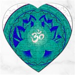 OM Lotus Jigsaw Puzzle (Heart)