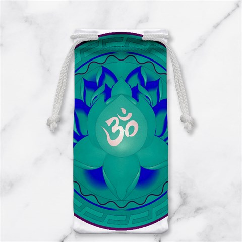 OM Lotus Jewelry Bag from ArtsNow.com Back