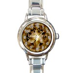 OM Lotus Round Italian Charm Watch