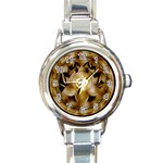 OM Lotus Round Italian Charm Watch