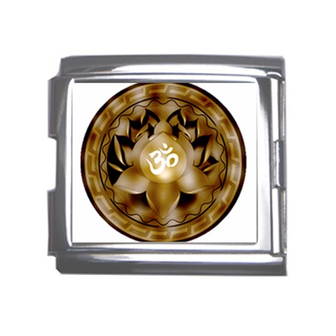 OM Lotus Mega Link Italian Charm (18mm) from ArtsNow.com Front