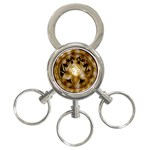 OM Lotus 3-Ring Key Chain