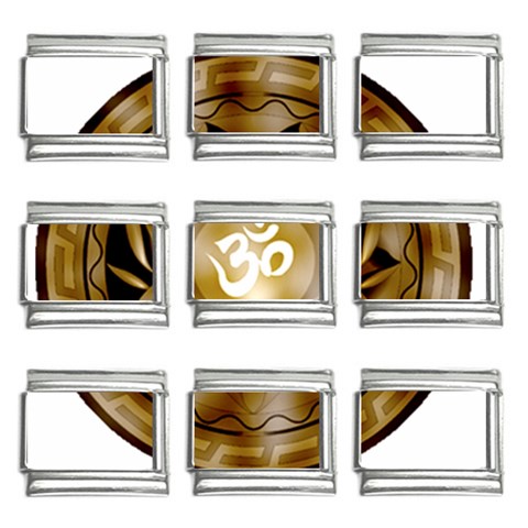 OM Lotus 9mm Italian Charm (9 pack) from ArtsNow.com Front