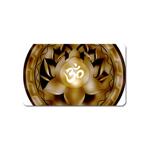 OM Lotus Magnet (Name Card) from ArtsNow.com Front