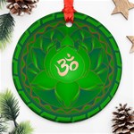 OM Lotus Ornament (Round)