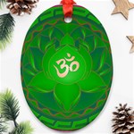 OM Lotus Ornament (Oval)