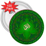 OM Lotus 3  Button (100 pack)