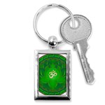 OM Lotus Key Chain (Rectangle)