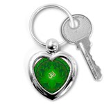 OM Lotus Key Chain (Heart)
