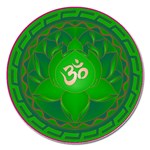 OM Lotus Magnet 5  (Round)